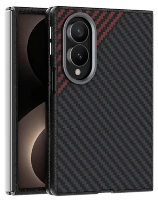 Productafbeelding van Beschermhoes van PC en TPU voor de Samsung Galaxy Z Fold8 5G, met carbonlook en bescherming voor de camera