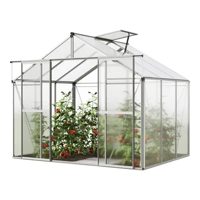 Produktbild von Gewächshaus Orchidee 3 Alu-Rahmen 256x192 cm Polycarbonat Platten