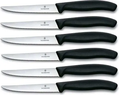 Immagine prodotto di Set di coltelli da bistecca Victorinox Swiss Classic 6 pezzi nero