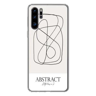 Produktbild von MuchoWow® Handyhülle Schutzhülle Hülle für Huawei P30 Pro Kunst - Linienkunst - Abstrakt Silikon Softcase Handy Hülle - Schutzdeckel