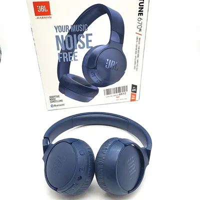 Produktbild von JBL Tune 670 NC Headset Kabelloses und kabelgebundenes Headset Headset Telefonieren/Musik USB Typ C Bluetooth Blau