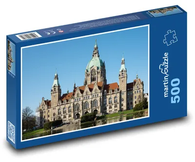 Zdjęcie produktu dla Puzzle 500 Nowy Ratusz w Hanowerze - martinpuzzle