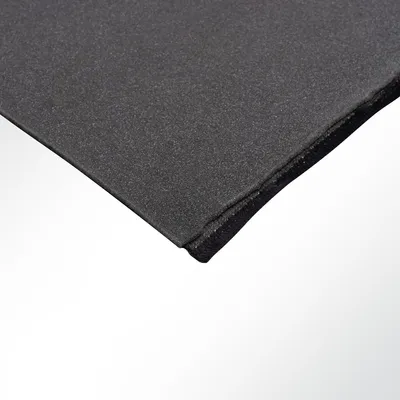 Produktbild von LYSEL® Velours Auto Schaumstoff RG 23 anthrazit kaschiert 5mm schwarz Breite 150cm