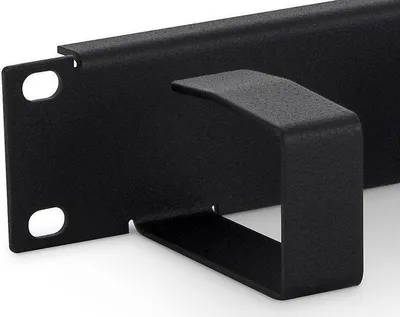 Produktbild von 19 Zoll Kabelführungsleiste 1HE, 6 Metallbügel, schwarz