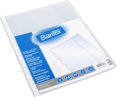 Obrázek produktu pro Obálky na dokumenty formátu A4 s klopou Bantex, 10 kusů
