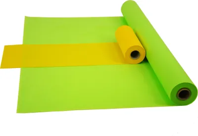 Produktbild von Sensalux Kombi-Set 1 Tischdeckenrolle 1m x 25m apfelgrün + Tischläufer 30cm gelb