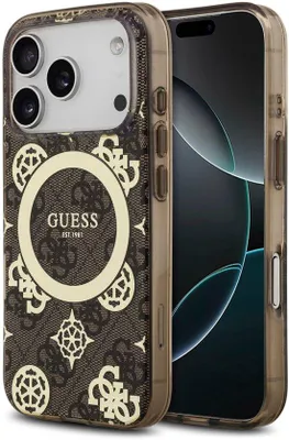 Immagine prodotto di Custodia per telefono Guess per iPhone 17 Pro Max - Compatibile con MagSafe - Marrone