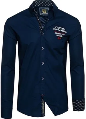 Produktbild von Brandneu Designer Hemd CARISMA Stickerei CRM8341 Navy M