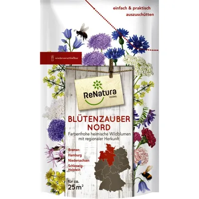 Immagine prodotto di Regio Blütenzauber Nord (275 g) | Prato fiorito naturale di ReNatura