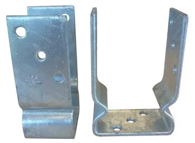 Image de Embase de Poteau à Boulonner Type Epu-91 - 91x125x60x5 mm - D-Work