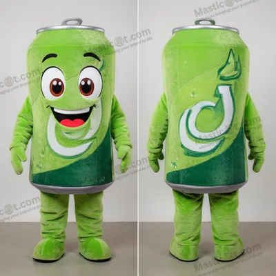 Immagine prodotto di Costume MASTICOT Gonfiabile a Forma di Lattina di Soda Verde Lime