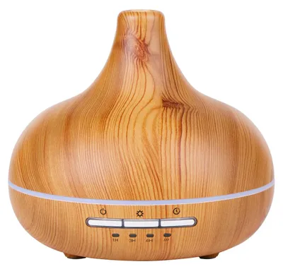 Produktbild von Grundig Aroma Diffuser Luftbefeuchter 300ml Elektrischer Duftöl Diffuser Mit LED-Licht und Timer - Diffusor Für Ätherische Öle - Ohne Kabel - Bamboo