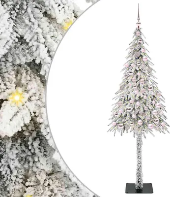 Obrázok produktu pre Vianočný stromček s 300 LED-i Biela 210 cm PE a oceľ