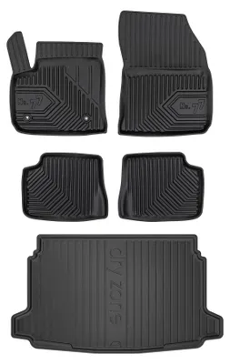 Produktbild von Gummimatten + Kofferraumwanne für Jeep Avenger BEV 2023- (SUV/Crossover, oberer Ladeboden) – Schwarz, passgenau – Wielganizator