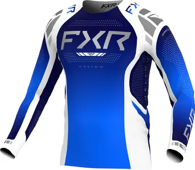 Productafbeelding van FXR Helium 2025 jeugd motocross shirt, blauw/wit, maat S
