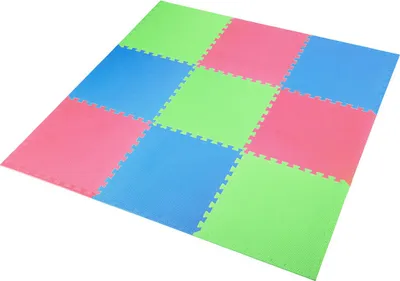 Produktbild von Mp10 Multipack Grün-blau-rot Puzzle-matte Unterlegmatte 60x60x1,0 9 St. One Fitness