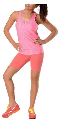 Produktbild von Leggings in 19 Farben Baumwolle 1/2 Radlerhose Kurz; Koralle S/36
