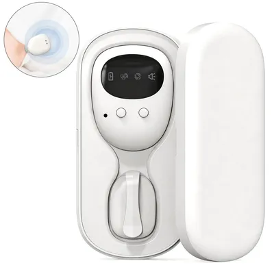 Produktbild von Kabelloses Enuresis Alarmgerät Bettnässen Sensor, USB wiederaufladbar, Vibration & Ton, für Kinder & Erwachsene Inkontinenz Training, LED Anzeige, Clip Design