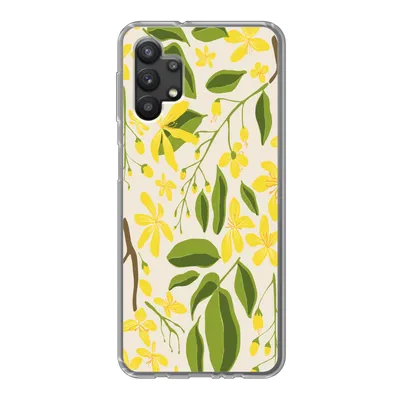 Produktbild von MuchoWow® Handyhülle Schutzhülle Hülle für Samsung Galaxy A32 5G Blume - Gelb - Muster Silikon Softcase Handy Hülle - Softcase