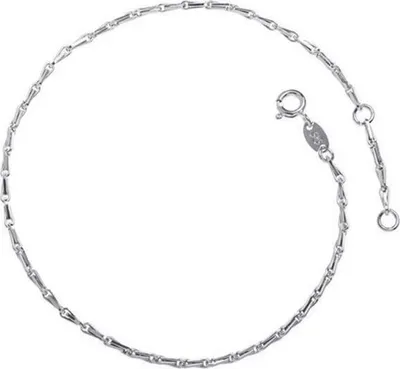 Produktbild von SILBERKETTEN STORE Fußkette Haferkorn 2mm - 925 Silber, Länge wählbar von 23-30cm - 30cm