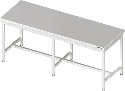 Immagine prodotto di Tavolo di lavoro centrale con montante centrale, 2400x700x850 mm, senza alzatina, saldato