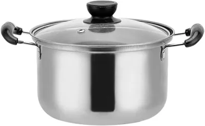 Productafbeelding van Kookpan 16 cm, RVS, glasdeksel, voor keuken