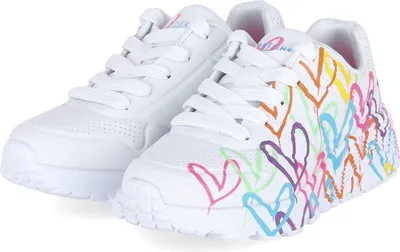 Produktbild von Skechers Mädchen sportliche Halbschuhe/ Low Sneaker SPREAD THE LOVE Weiß Synthetik Größe: 39
