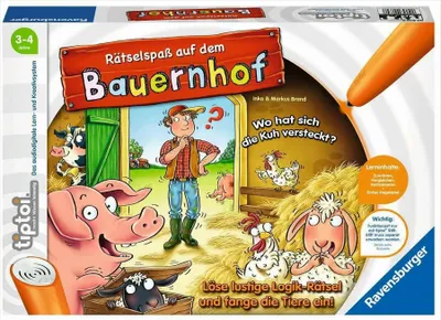 Produktbild von Ravensburger tiptoi Lernspiel Rätselspaß auf dem Bauernhof 00830