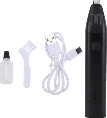 Produktbild von Kabelloser Tierhaarschneider, wiederaufladbar, LED-Licht, hocheffizient, tragbarer Tierhaarschneider, schwarz