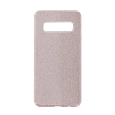 Produktbild von Silikon Handyhülle für Samsung Galaxy S10 pink Glitzer Schutz cnt1305