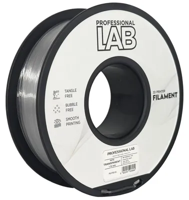 Produktbild von Transparentes PETG-Filament Prof. Lab 1000 g, 1,75 mm, 3D-Drucker