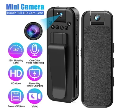 Produktbild von HD 1080p Mini-Kamera, tragbarer kleiner digitaler Videorekorder, Überwachungskamera, Nachtsicht-Videokamera, Bodycam für die Polizei, Infrarot