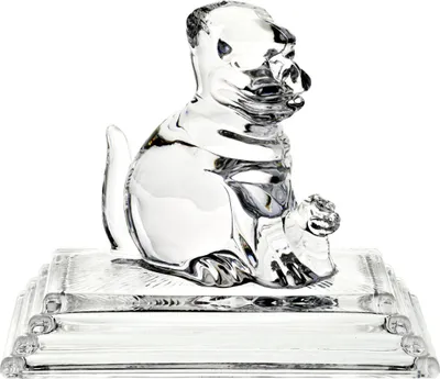 Produktbild von Glasfigur "Hund" (12,5cm), aus Bleikristall