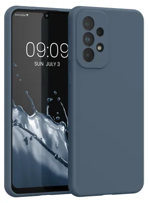 Produktbild von kwmobile Handyhülle für Samsung Galaxy A33 5G Hülle - Case Silikon - Kabelloses Laden - Schutzhülle Cover in Dunkler Schiefer