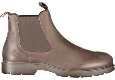 Produktbild von Herren Stiefelette Braun mit Elastikeinsatz und Logo - Eleganter Stil