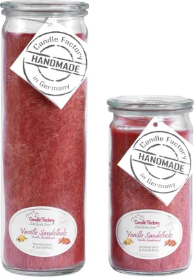 Produktbild von Candle Factory Kerzen-Set Vanille Sandelholz Big + Mini Jumbo Duftkerze