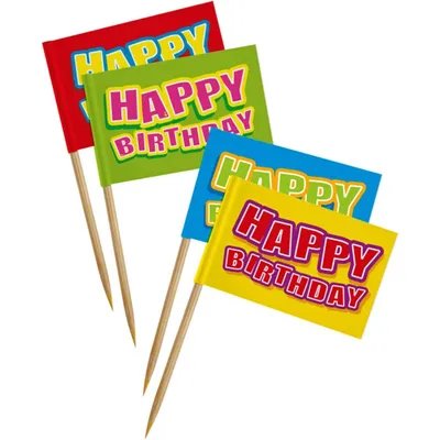 Produktbild von Häppchen Picker Happy Birthday (24er Set)
