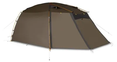 Obrázok produktu pre Kampa Mossborn-K 02, dvojpersónny stan pre turistiku, hnedý. Materiál: silikónovo potiahnutý 68D ripstop polyester, hliníkové tyče, 2 vchody, ventilačné otvory, predná priestorová predsieň s úložným priestorom