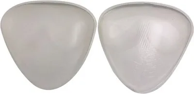 Obrázok produktu pre Shapelux silikónové vložky do podprsenky, trojuholníkové – priehľadné (2 x 60 g) Vložky do podprsenky pre push-up efekt