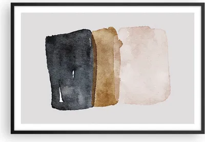 Produktbild von Gerahmtes Poster - Schwarzer Rahmen - Abstraktion die Farben Aquarell - 91,5x61 cm - Wand Bild - Wanddeko - Wandbilder - Kunstposter - Wandposter - Bilderrahmen - Bilder - Kunstdruck - P2BAA91x61-4947