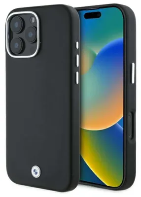 Immagine prodotto di Bmw Bmhmp16X23Pufwk Iphone 16 Pro Max6.9 Czarny/Nero Hardcase segno pieno avvolto metallo Magsafe