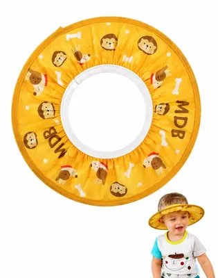 Imagen del producto de Cubierta para ducha para niños, ajustable, impermeable, de 10 a 30 cm de diámetro, protector para champú para usar en la bañera