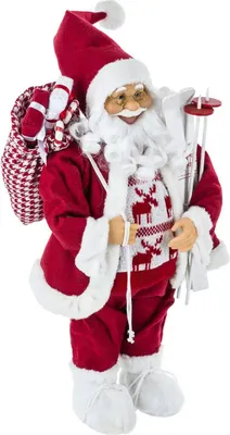 Obrázek produktu pro Figurka Mikuláše v roztomilém svetru, 60 cm