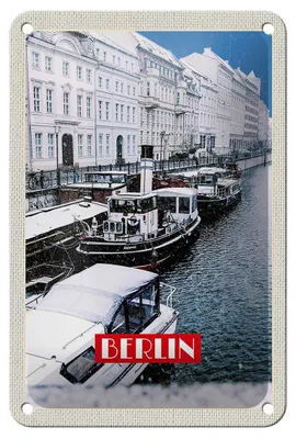 Produktbild von Blechschild Reise 12x18cm Berlin Deutschland BRD Bild Schild