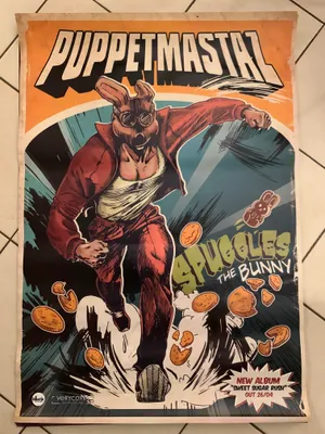Image de PUPPETMASTAZ - The Bunny - AFFICHE / POSTER - 70x100cm