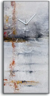 Produktbild von Leinwand Wanduhr Wandkunst Uhr Geräuschlos 30x60 Malerei Abstrakte Kunst - weiße Hände