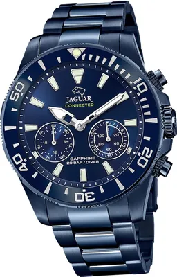 Produktbild von Jaguar Edelstahl Herren Uhr Multifunktion Sport Elegant blau Connected D2UJ930/1