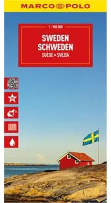 Obrázok produktu pre Cestovná mapa Švédska MARCO POLO v mierke 1:900 000