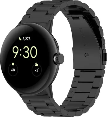 Immagine prodotto di Cinturino per smartwatch in acciaio inossidabile per Google Pixel Watch 4 / 3 / 2 / 1 da 45 mm, nero
