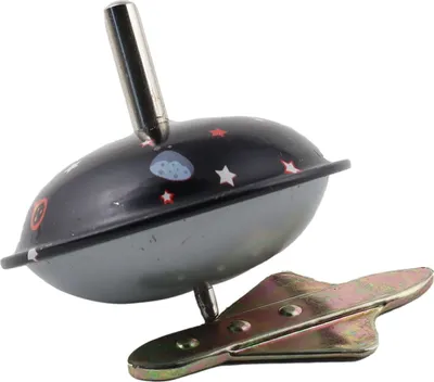Produktbild von Blechspielzeug - Kreisel mit Rakete - Blechkreisel Modell 11
